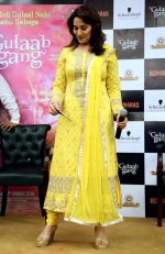 Madhuri Dixit at Gulaab Gang promotions in Delhi on 4th March 2014